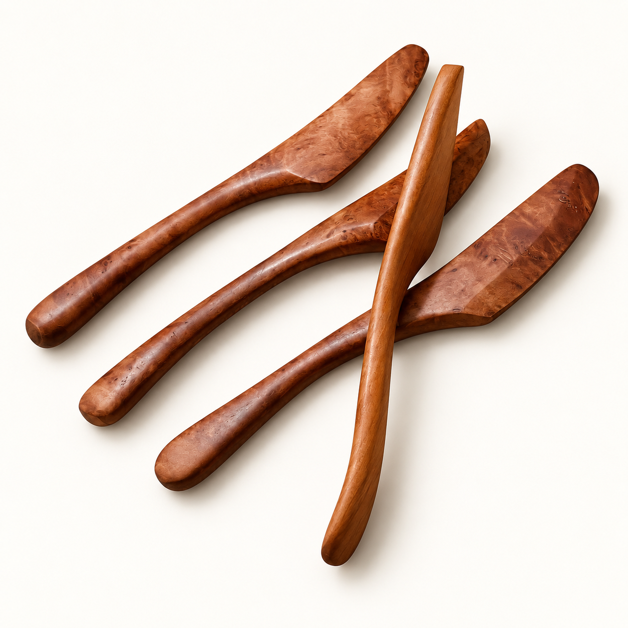 Hand-shaped myrtle cheese and dip spreaders